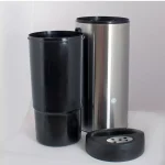 سطل اداری استیل 30 لیتری جاسیگاری درب پلیمر - کد 30E - Image 4