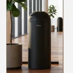 سطل اداری بزرگ کنار سالنی استیل سرکوله - 30 لیتری - Image 5